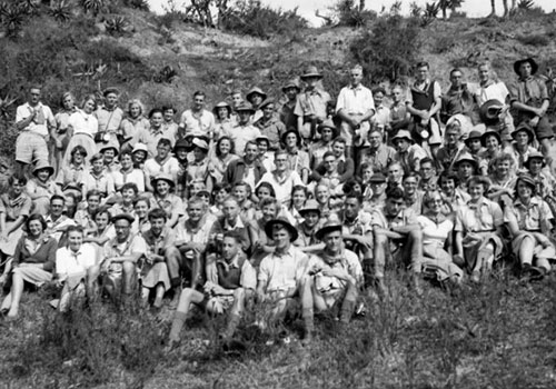 BTK groep voetslaners Koue Bokkeveld 1950